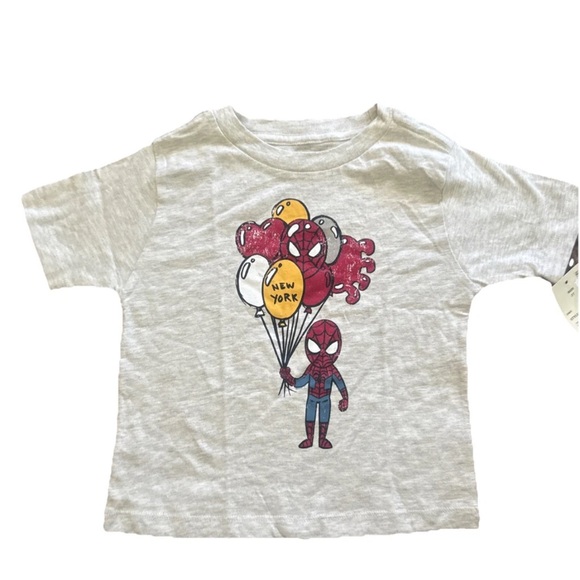 Marvel Spider-Man Kids Short Sleeve T-Shirt Fullprint Dot Face Ribbon main image 1